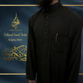 Black Saudi Thobe Ad-Daffa